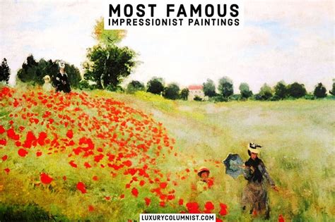 14 Most Famous Impressionist Paintings