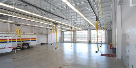 fayetteville-fire-station-interior-apparatus-bay - Stewart Cooper Newell Architects