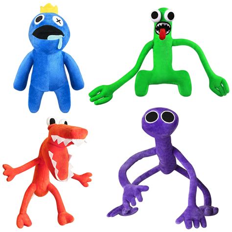 Buy Clilisen Rainbow Friends Plush,12" 4 Pack Green,Blue,Orange,Purple,Rainbow Friends,Toys/Kids ...