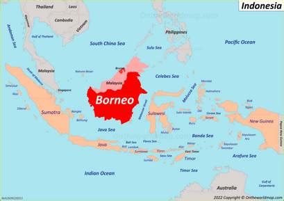 Borneo Map | Indonesia | Discover Borneo Island (Kalimantan) with ...