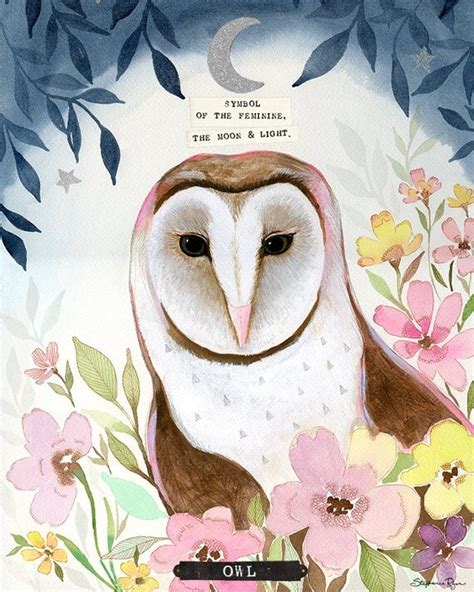 Owl Spirit Animal Art Print