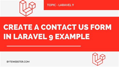 How To Create A Contact Us Form in Laravel 9 Example