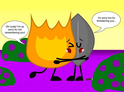 When Firey and Leafy reuinite in IDFB 2... by SugarGlazeNavalBlock on DeviantArt