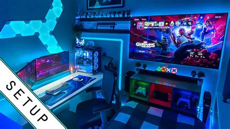 Gaming Setup / Room Tour! - 2022 - Ultimate Small Room Setup! - Uohere