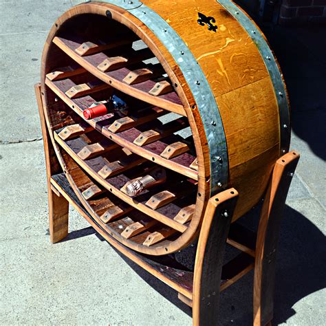 Napa General Store Big Round Wine Barrel Wine Rack