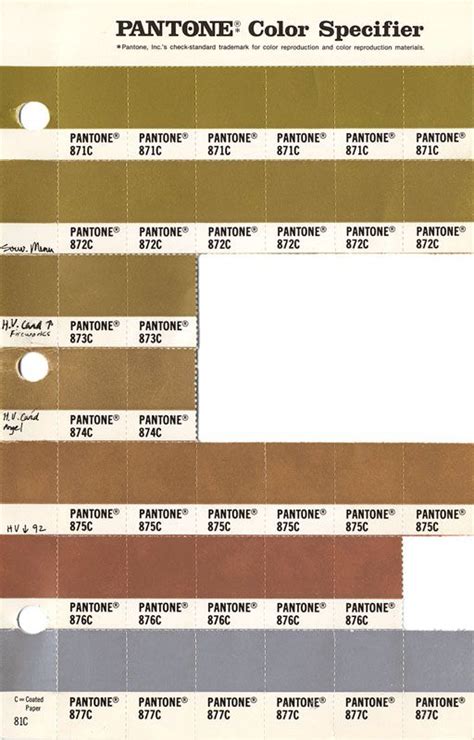 Pantone Metallic Color Chart Pdf