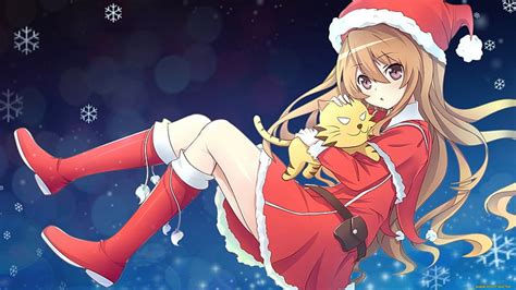 HD wallpaper: Toradora!, Aisaka Taiga, boots, loli, Christmas, blonde, anime | Wallpaper Flare