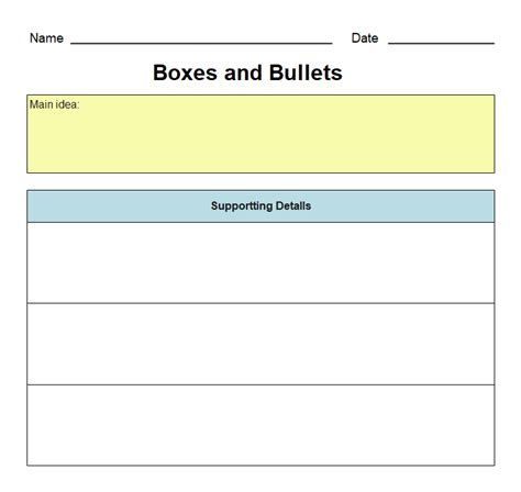 Boxes and Bullets Graphic Organizer Examples | EdrawMax Online