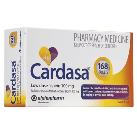 Cardasa Aspirin 100mg 168 Tablets – Discount Chemist