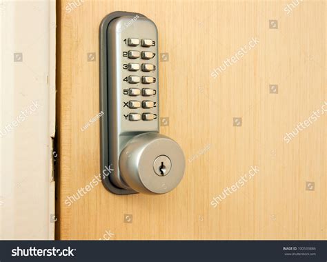 Door Lock With Keypad Outside Laboratory Room Stock Photo 100533886 : Shutterstock