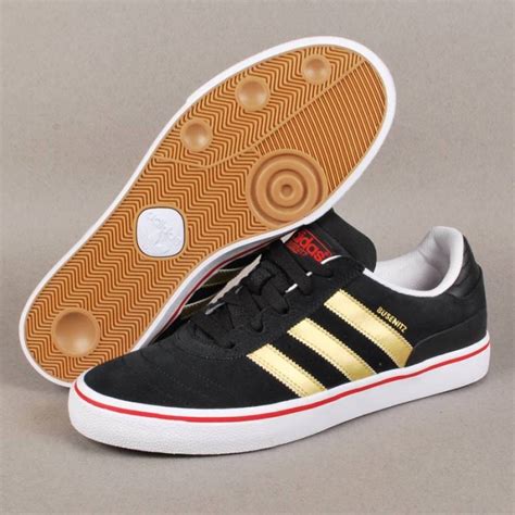 Adidas Skateboarding Adidas Skateboarding Busenitz Vulc Skate Shoes - Black/Metallic Gold/Light ...