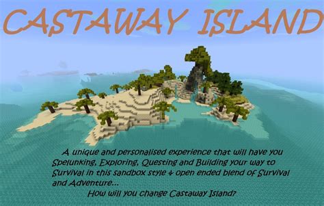 Castaway Island - Adventure/Survival Hybrid Map Minecraft Map