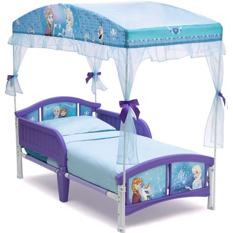 Disney Frozen Plastic Toddler Canopy Bed Purple - Walmart.com