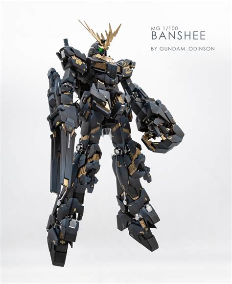 Gunpla Custom MG 1/100 RX-0 Gundam Banshee - Etsy