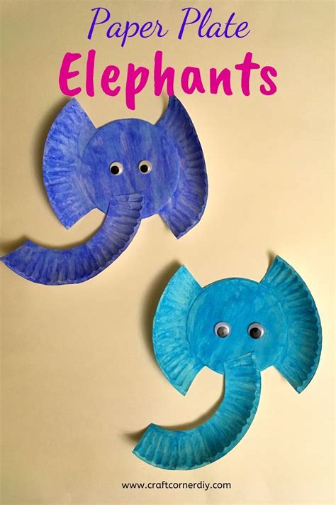 Paper Plate Elephant Craft For Kids | Craft Corner DIY | Elephant crafts, Animal crafts for kids ...