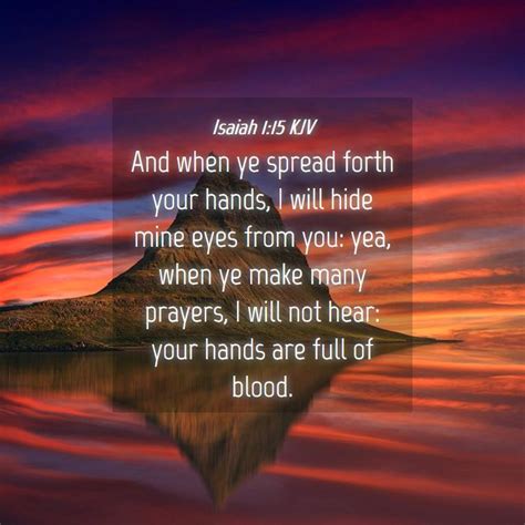 Isaiah 1:15 KJV Bible Verse Images