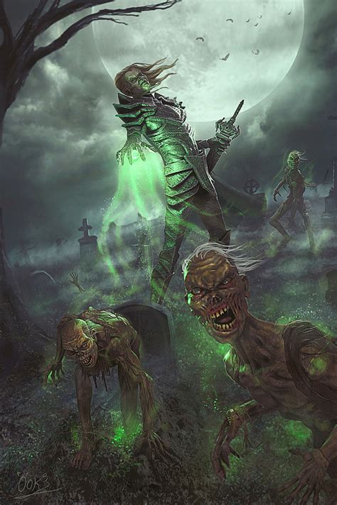 ArtStation - Necromancer, ooki Draws | Necromancer, Fantasy artwork, Fantasy figures