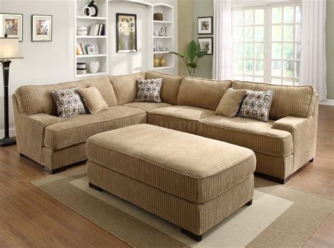 9759 Minnis Sectional Sofa in Brown Fabric by Homelegance