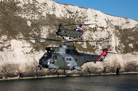 Enjoy Milford on Sea: RAF Helicopters' Anniversary Flight over The Needles