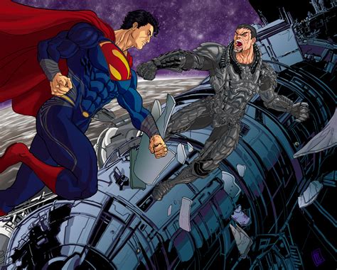 Superman vs Zod by lucio7lopez on DeviantArt