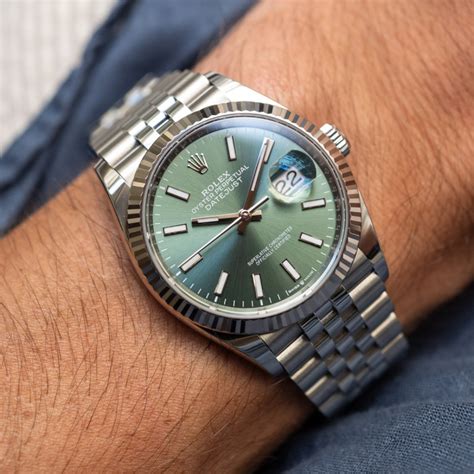 Rolex Datejust 36 Jubilee Fluted Mint Green 41Watch ...