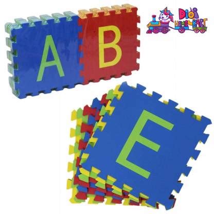 DIGI HomeKart 26 Pieces Alphabet Floor mats for Kids, Interlocking Learning Alphabet Mat for ...