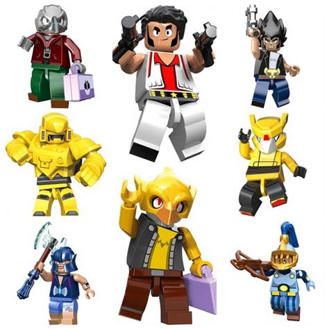 LEGO Brawl Stars 8 in 1 Mini Figurine Set | Brawler Stars | Mini figurine, Lego, Brawl