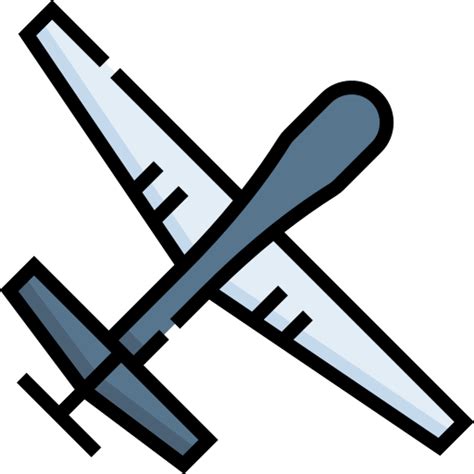 Uav Detailed Straight Lineal color icon