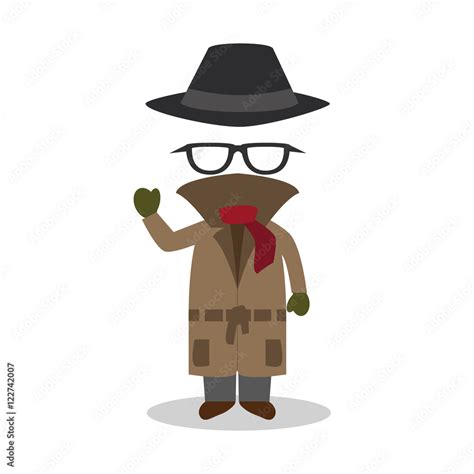 Cartoon illustration of invisible man Stock Vector | Adobe Stock