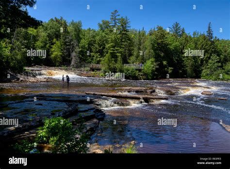 Lower Tahquamenon Falls in Tahquamenon Falls State Park, located near ...