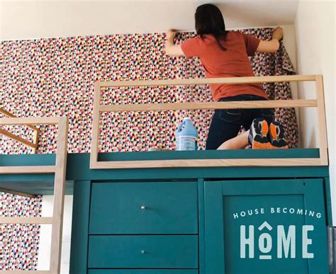 DIY Fabric Feature Wall - House Becoming Home