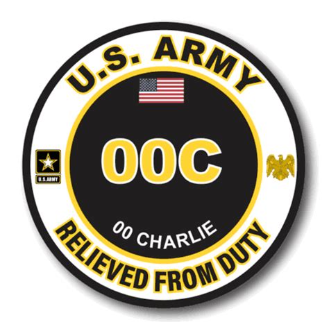 US Army 00B General Officer MOS decal