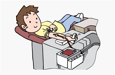 Blood Donation Clipart - People Donating Blood Cartoon, HD Png Download ...