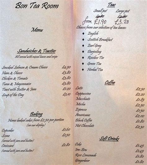 Bon Menu, Menu for Bon, Corstorphine, Edinburgh - Zomato UK