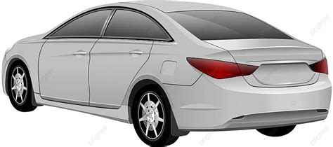 White Sedan Car Vector Vehicle White Side Photo Background And Picture ...