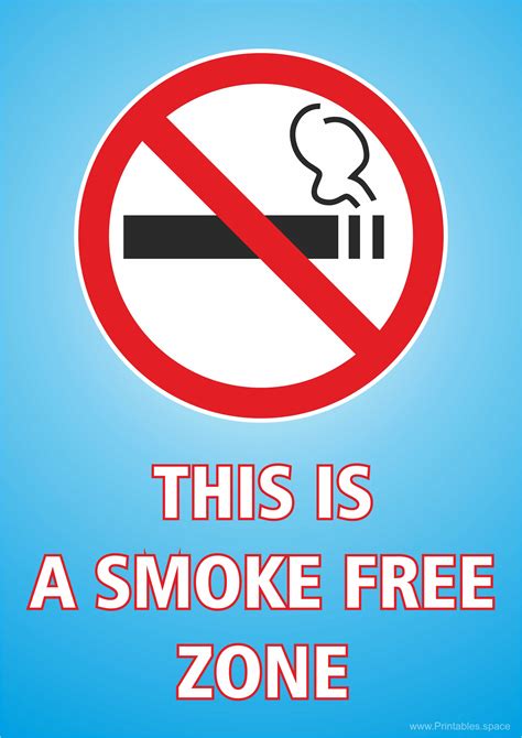 Printable No Smoking Signage