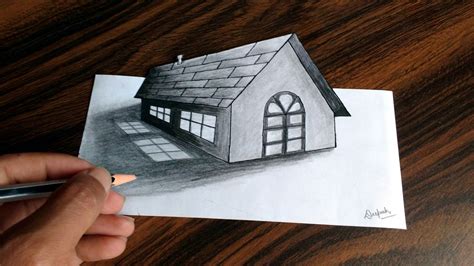 How To Make A 3d House Drawing Draw House Step Houses Drawings Sketch Beautiful Dream Drawing ...