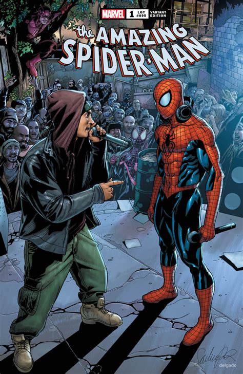 Eminem and Spider-Man have a rap battle on Amazing Spider-Man #1 variant cover | GamesRadar+