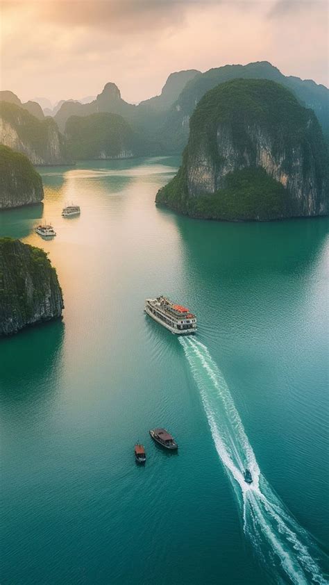 Wallpaper Ha Long Bay, 5k, 4k wallpaper, 8k, Halong Bay, Vietnam, mountains, cruises, travel ...