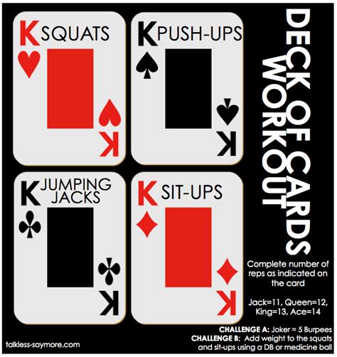 Card workout, Deck of cards, Fit girl motivation