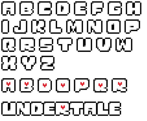 Editing Undertale Letters - Free online pixel art drawing tool - Pixilart