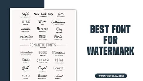 Best Font For Watermark - A Font Lover's Guide