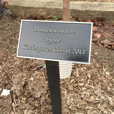 Cast Aluminum Garden Plaque with Stake – impactsigns.com