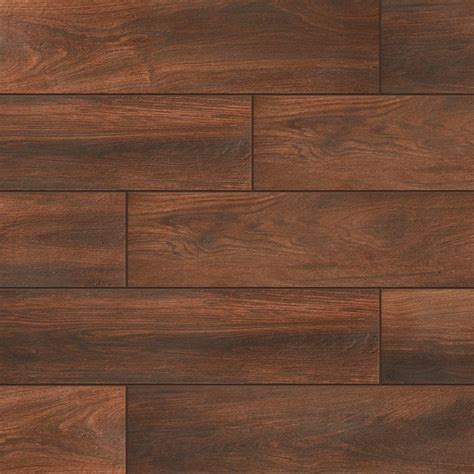 Daltile EverMore Autumn Wood 6 in. x 24 in. Porcelain Floor and Wall Tile (14.55 sq. ft. / case ...