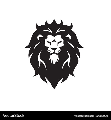 Lion head logo Royalty Free Vector Image - VectorStock