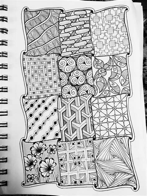 5+ Astounding Exercises To Get Better At Drawing Ideas | Zentangle patterns, Doodle art for ...