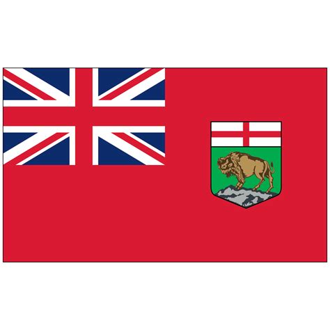 Manitoba Nylon Province Flags On Embassy Flag, Inc.