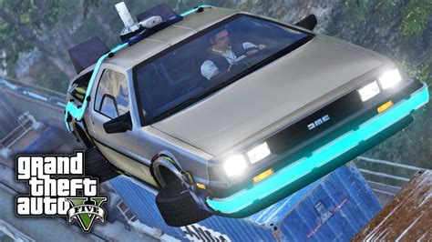 GTA V E28 - Flying Delorean from Back to the Future - YouTube