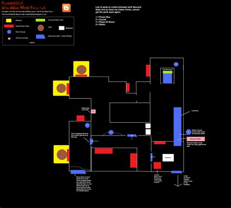 Zombified - Call Of Duty Secrets and Maps, COD Black Ops 2, COD Ghosts: Rooftop Map Layout - Die ...