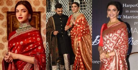 Deepika Padukone inspired Anushka Sharma's wedding reception look; Designer Sabyasachi did it ...